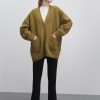 Mom Enula9 | Marley Alpaca Cardigan - Lizard Green
