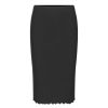 Mom Enula9 | Emana Skirt Solid Black Rib