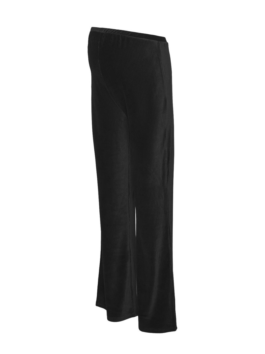 Mom Enula9 | Kamma Flare Leggings - Black Velvet
