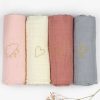 Baby Enula9 | Stof Ble Med Broderi - Flere Farver