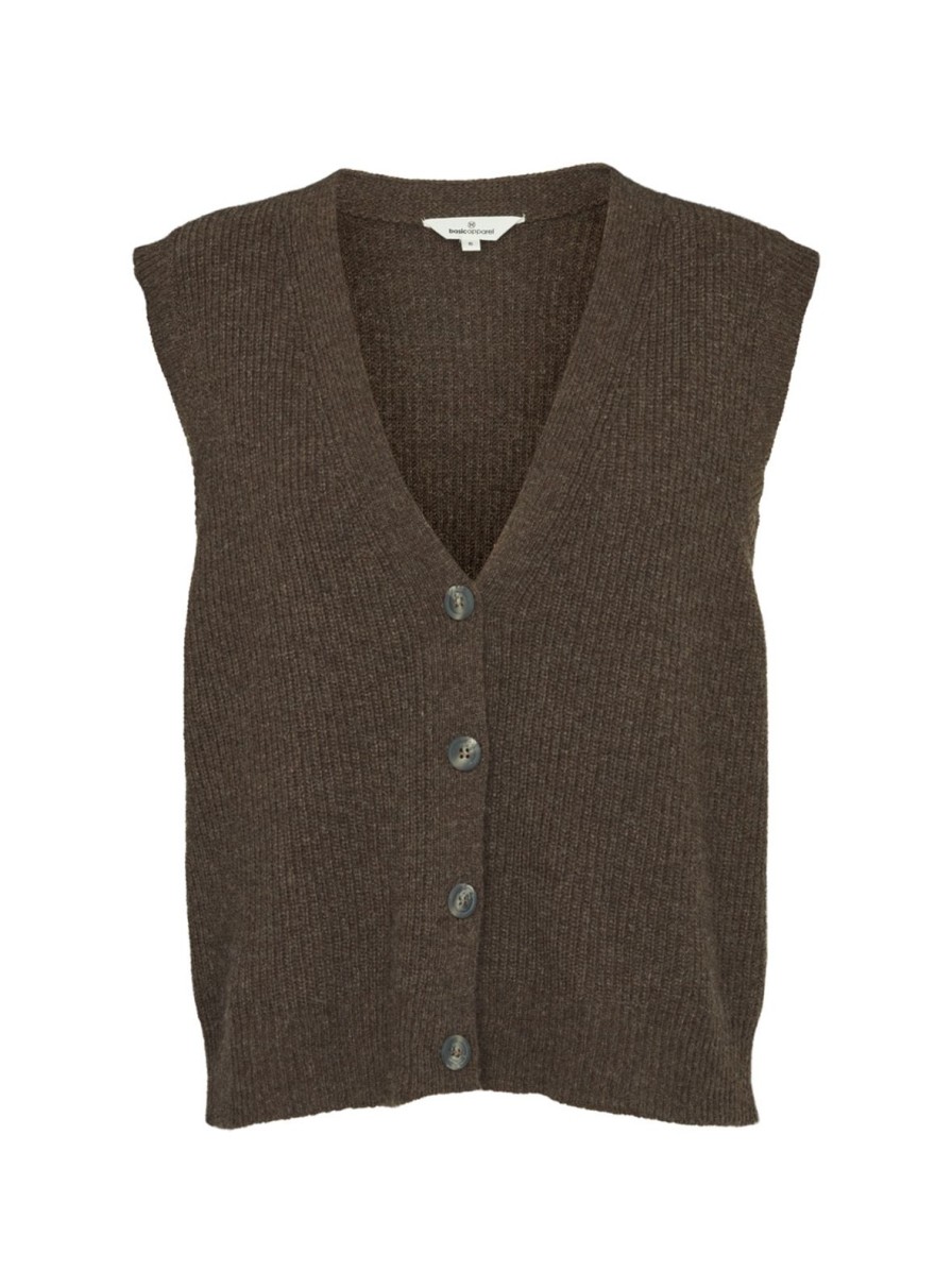 Mom Enula9 | Lise Vest - Brown Melange