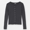Mom Enula9 | Edie Cardigan - Dark Greymelange